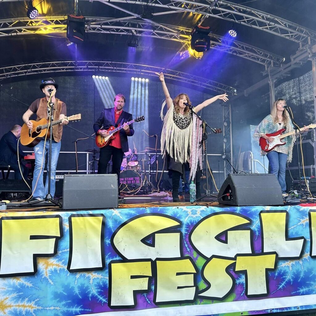 Fleetwood Collective performing on the Figgle Fest stage